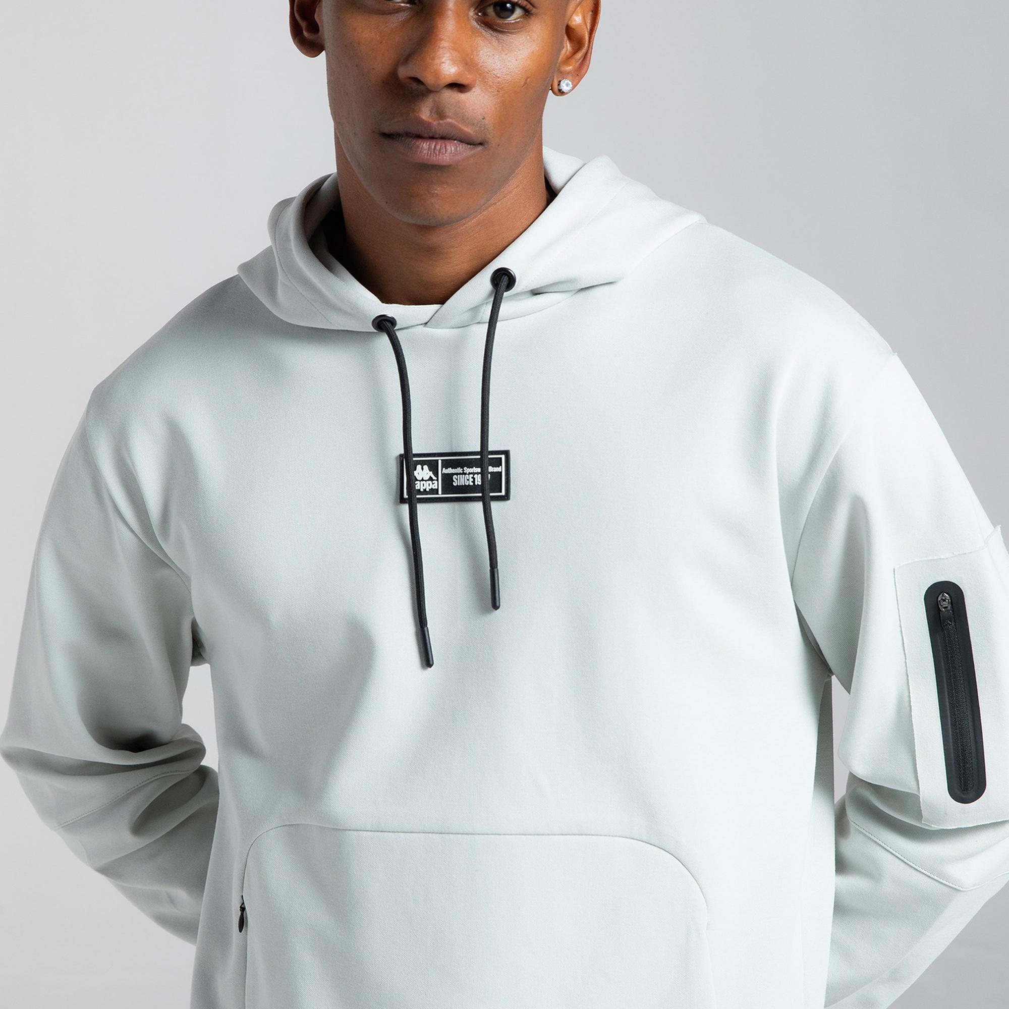 Kappa Authentic Mikap Erkek Beyaz Günlük Sweatshirt