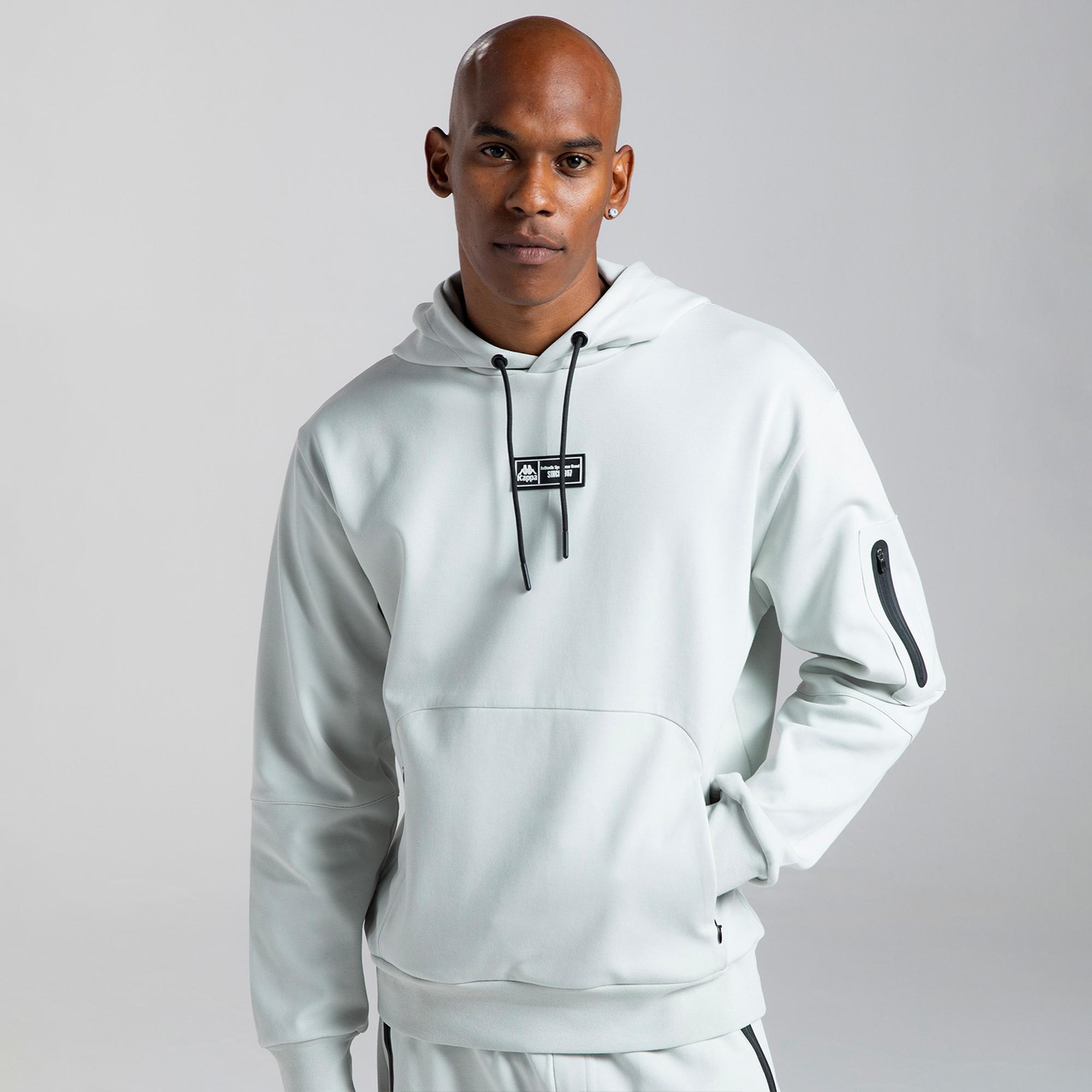 Kappa Authentic Mikap Erkek Beyaz Günlük Sweatshirt