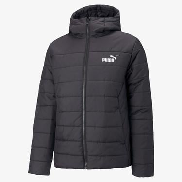  Puma Sportswear Essentials Full-Zip Hoodie Erkek Siyah Günlük Mont