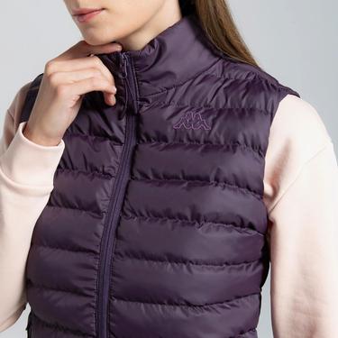  Kappa Logo Tona Kadın Mor Günlük Yelek