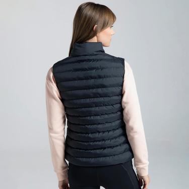  Kappa Logo Tona Kadın Siyah Günlük Yelek