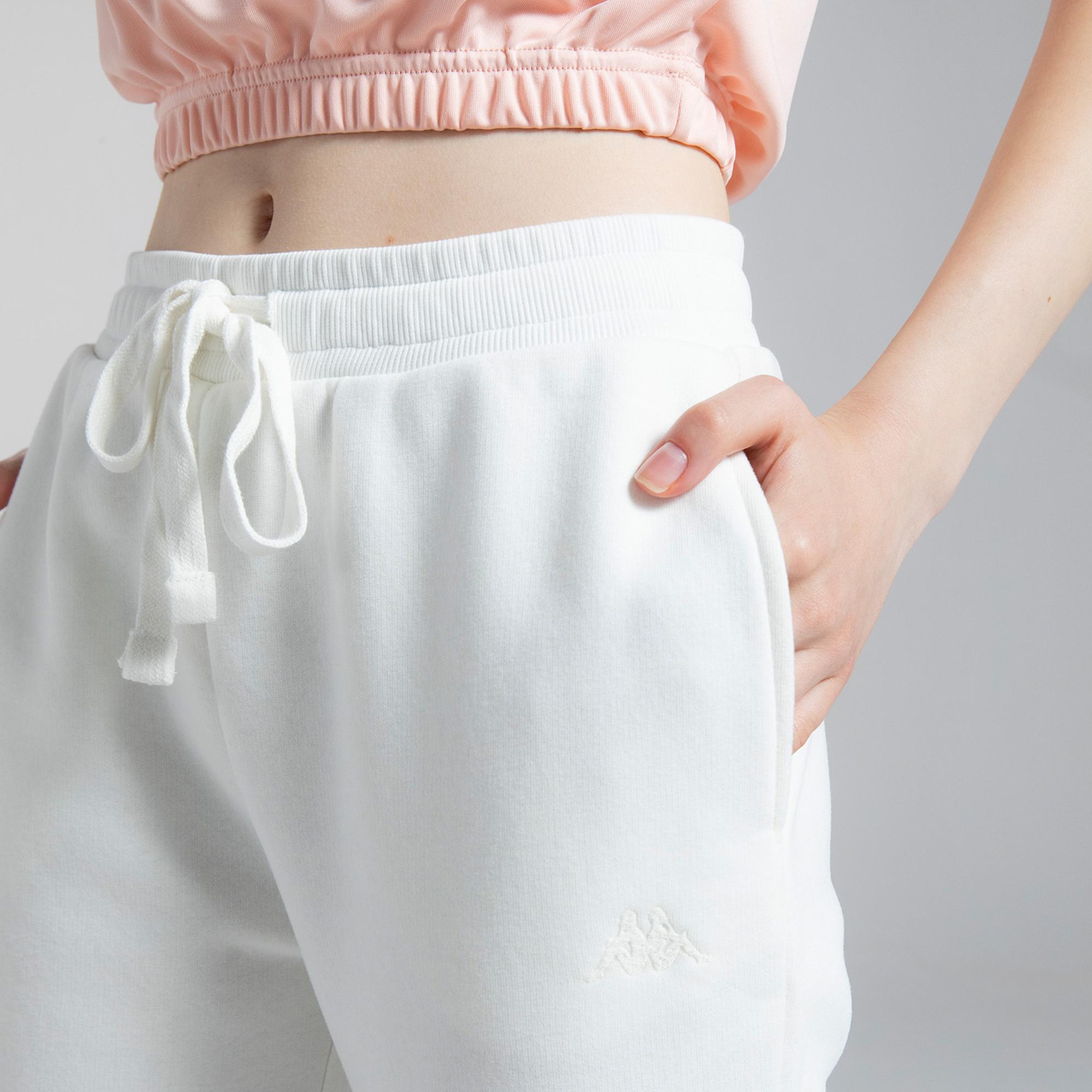 Kappa Authentic Yoko Kadın Beyaz Günlük Eşofman Altı