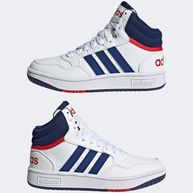  adidas Sportswear Hoops 3.0 Mid Çocuk Beyaz Spor Ayakkabı