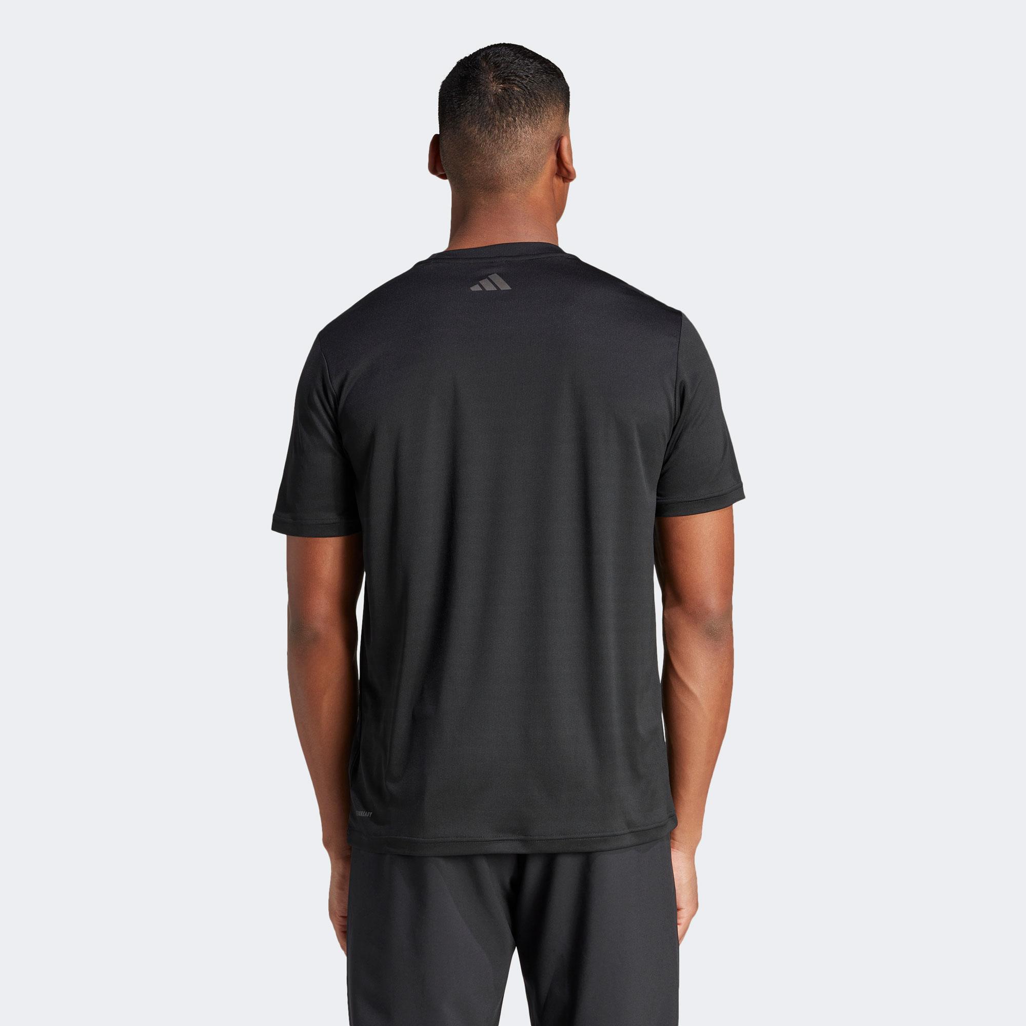 adidas Big Logo Erkek Siyah Günlük T-Shirt