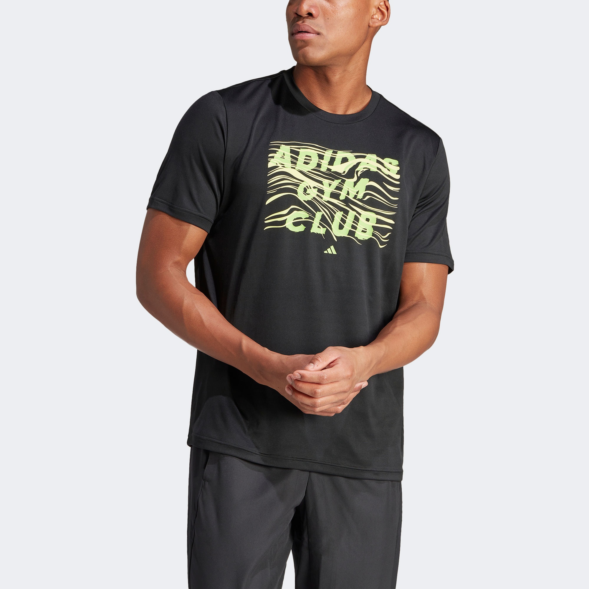 adidas Big Logo Erkek Siyah Günlük T-Shirt