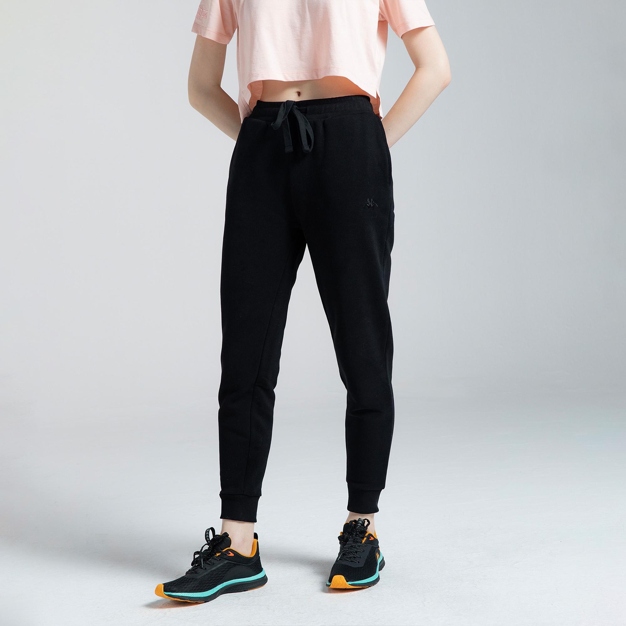 Kappa Authentic Yoko Kadın Siyah Günlük Eşofman Altı