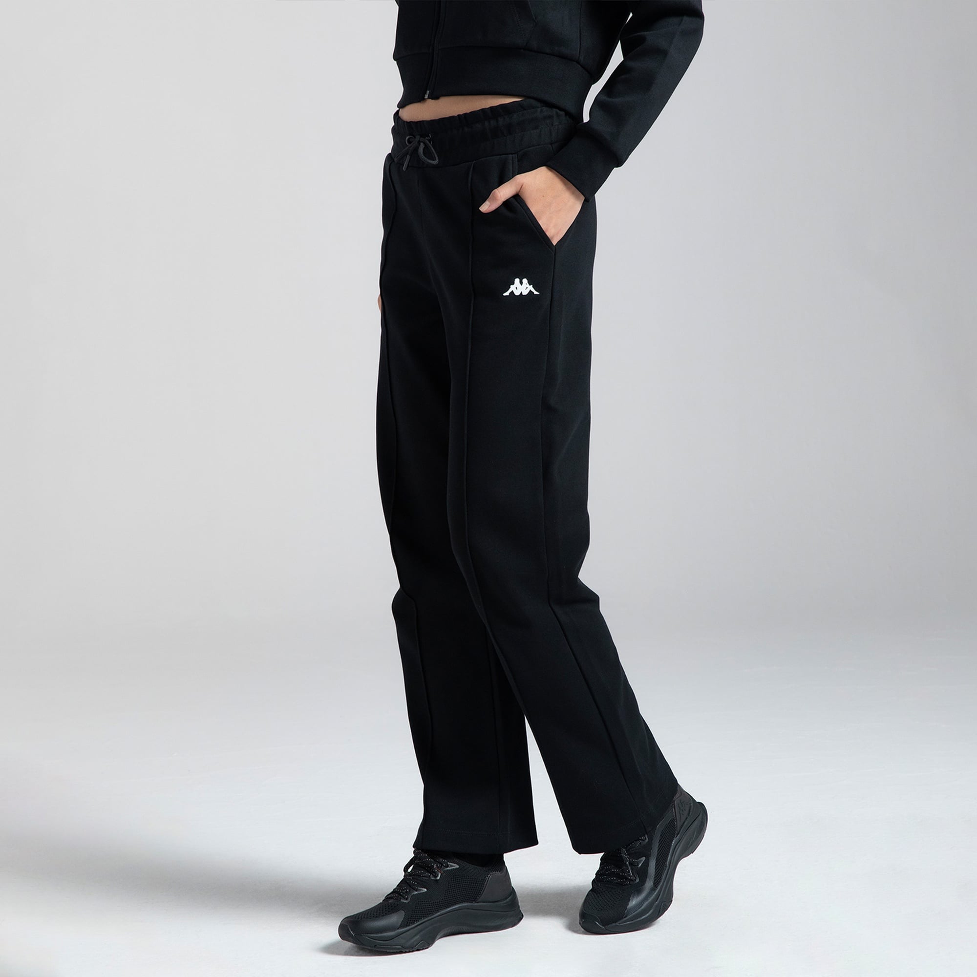 Kappa Authentic Lirya Kadın Siyah Günlük Eşofman Altı