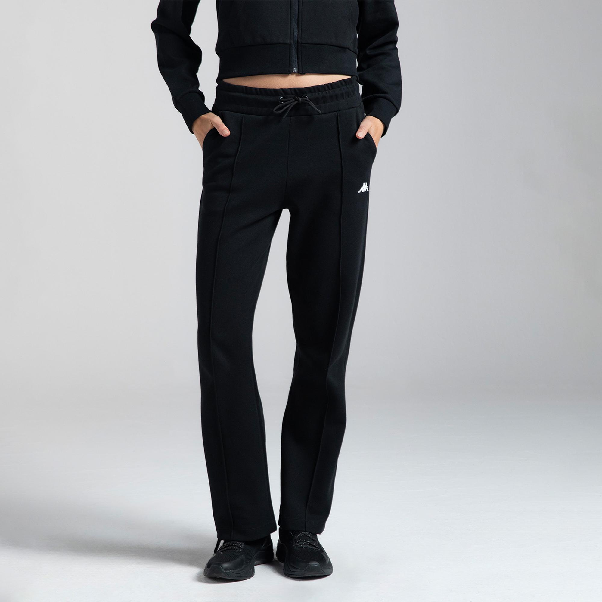 Kappa Authentic Lirya Kadın Siyah Günlük Eşofman Altı