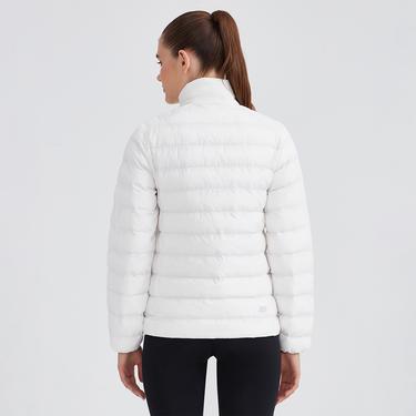  Skechers Outerwear Pop Up Detailed Padded Kadın Beyaz Outdoor Mont