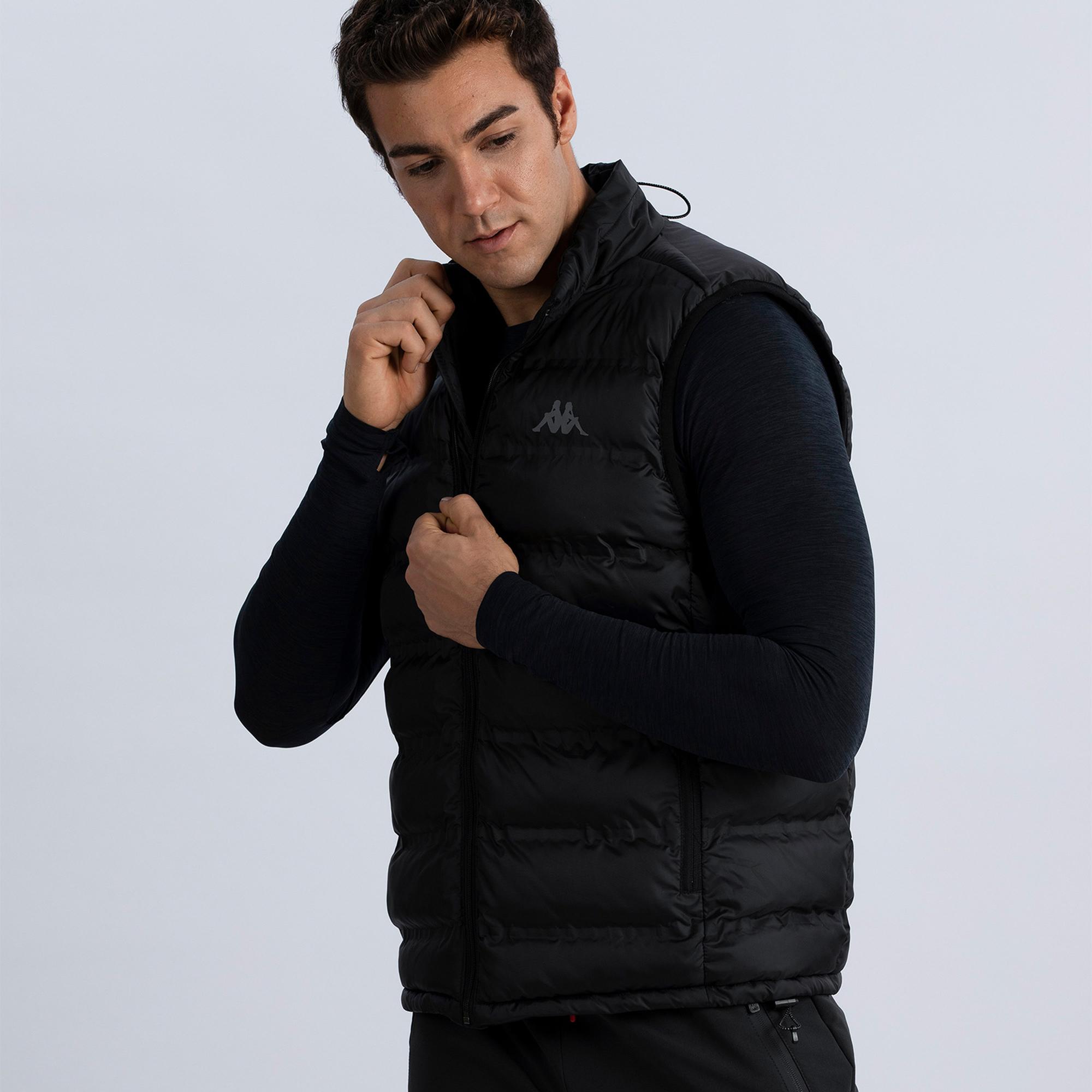 Kappa Perovest Erkek Siyah Günlük Yelek