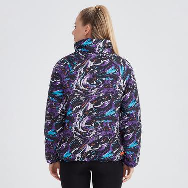  Skechers Outerwear Padded Kadın Mor Günlük Mont