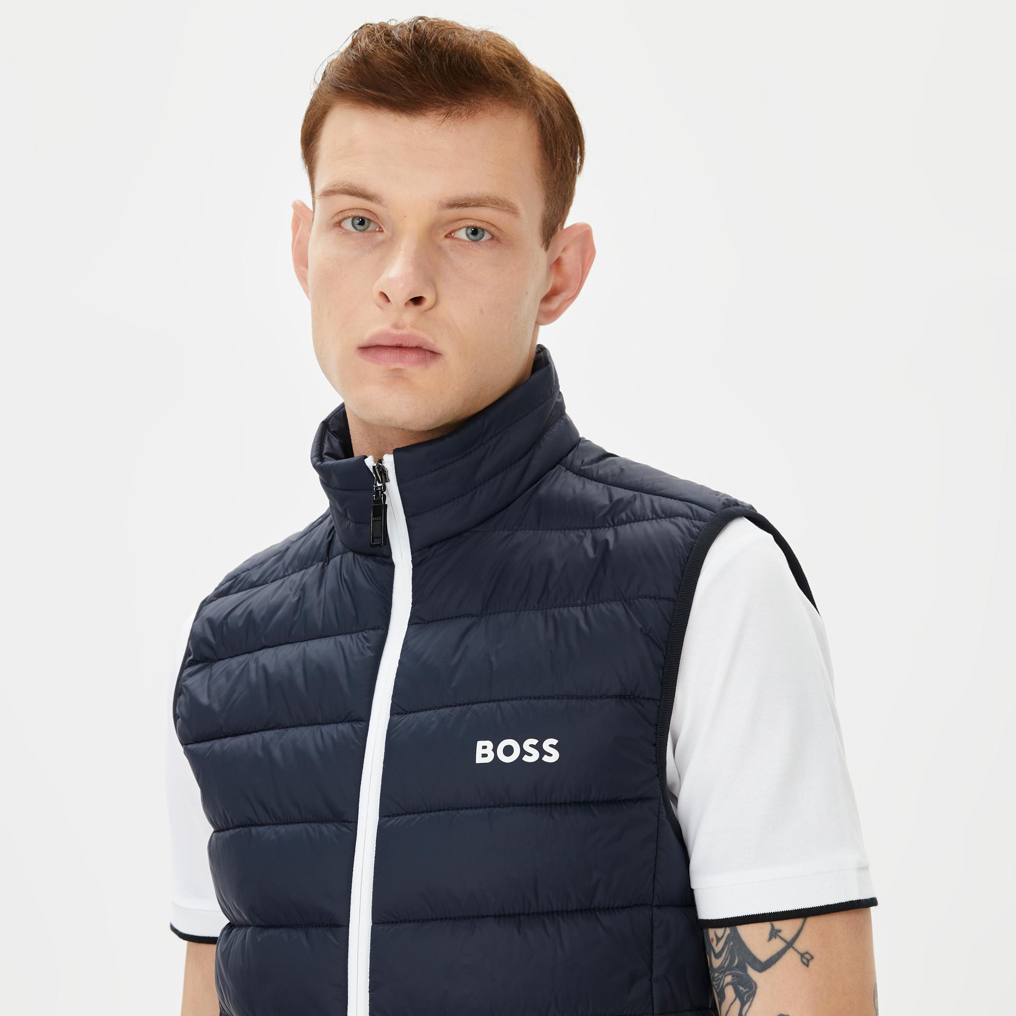 Boss Erkek Lacivert Yelek