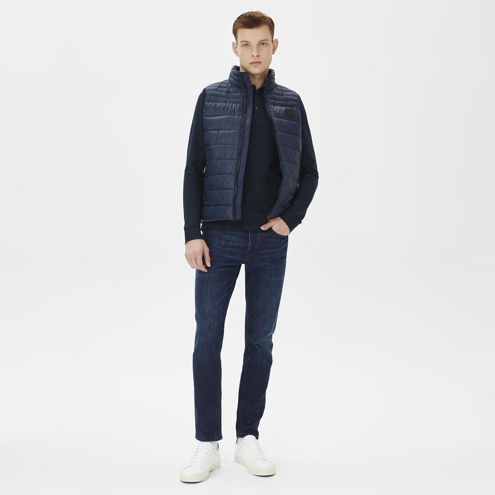 Boss Erkek Lacivert Yelek