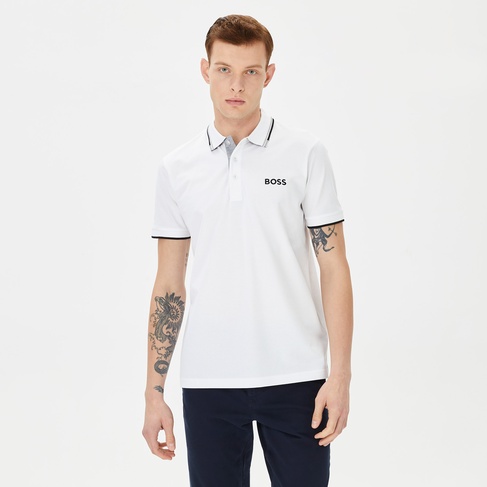  Boss Paddy Pro Erkek Beyaz Polo