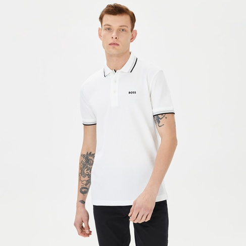  Boss Paddy Erkek Beyaz Polo