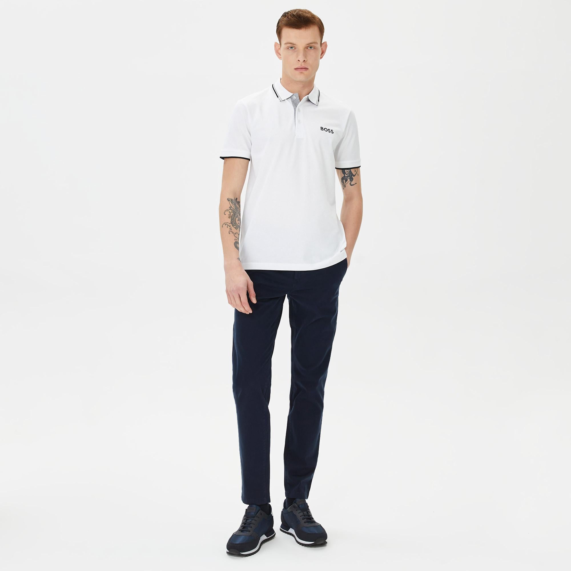 Boss Paddy Pro Erkek Beyaz Polo