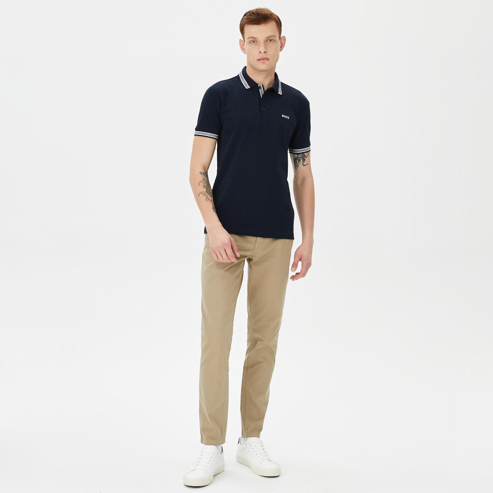 Boss Paddy Erkek Mavi Polo