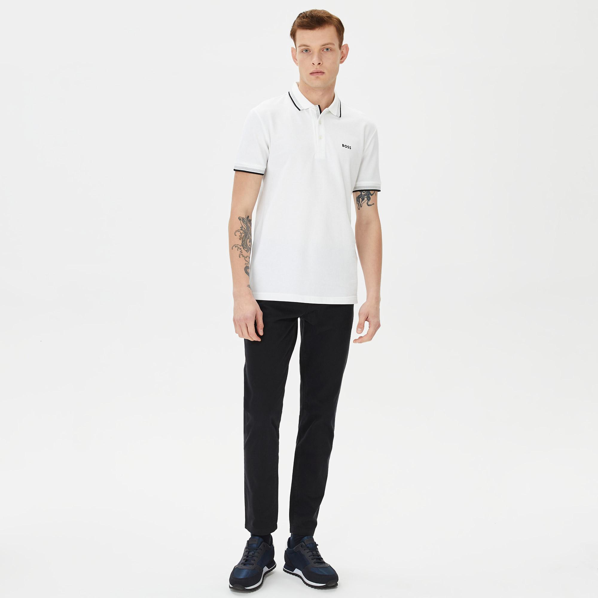 Boss Paddy Erkek Beyaz Polo