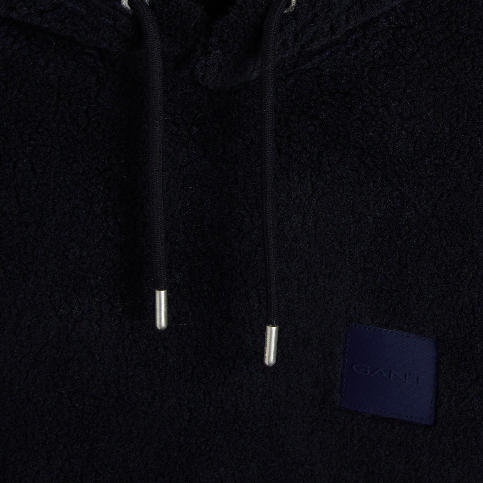 GANT Erkek Lacivert Relaxed Fit Kapüşonlu Sweatshirt