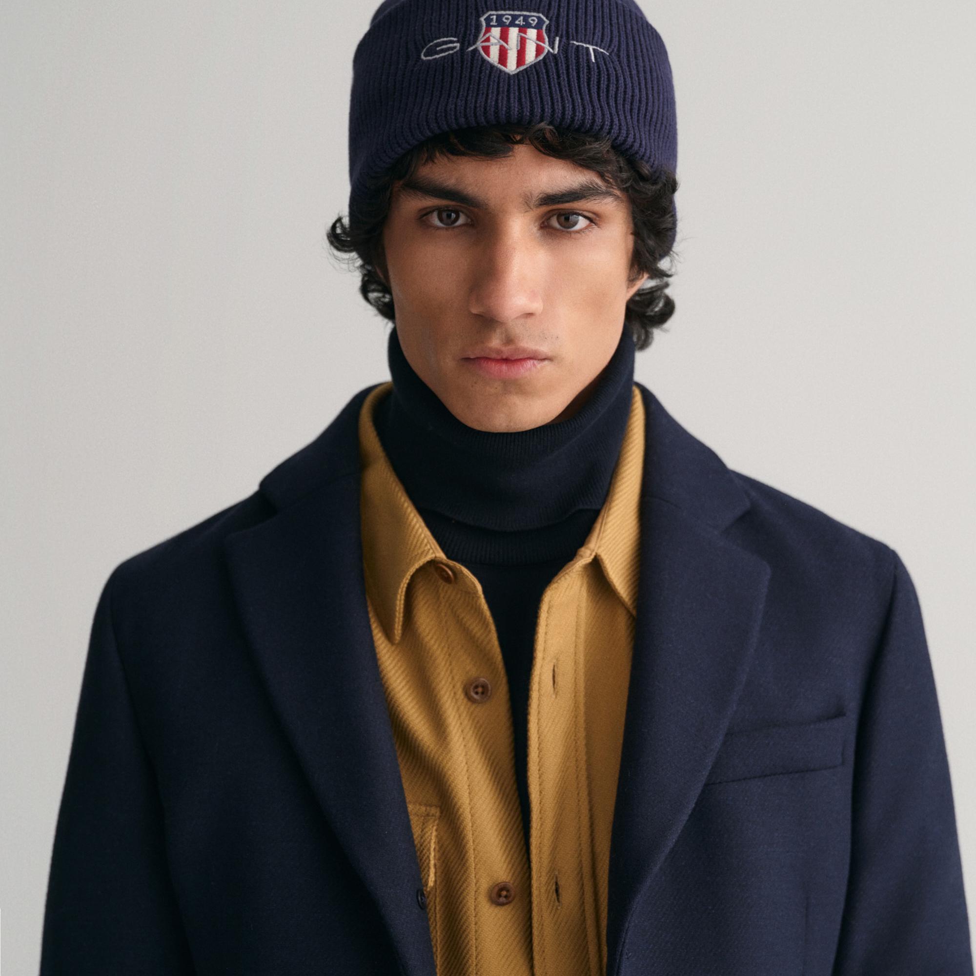 GANT Unisex Lacivert Logolu Bere