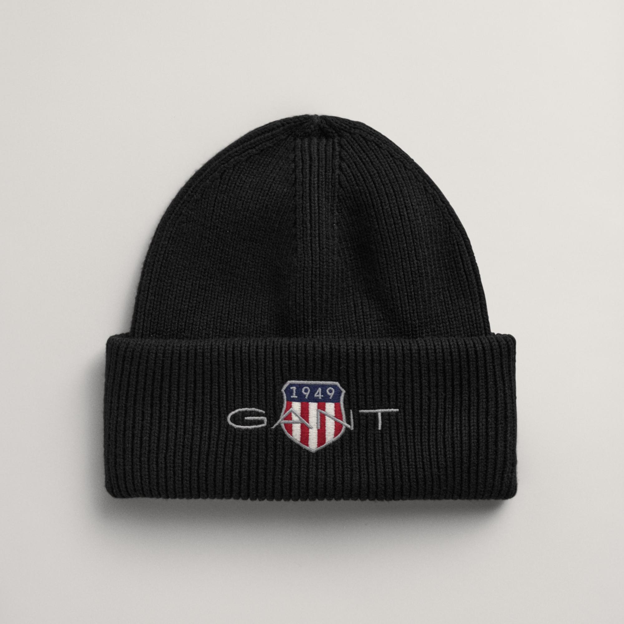 GANT Unisex Siyah Logolu Bere