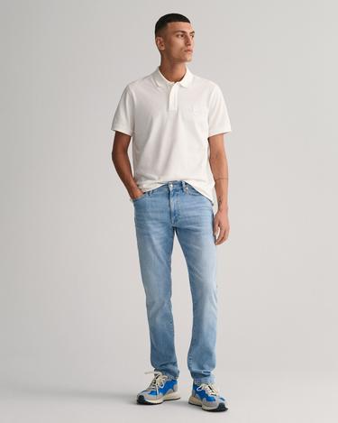  GANT Erkek Mavi Extra Slim Fit Jean Pantolon