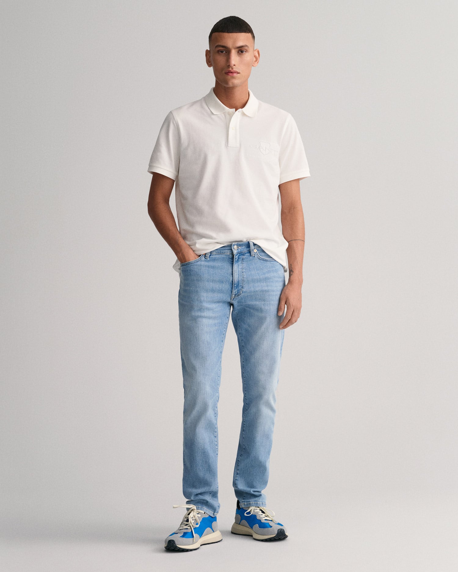  GANT Erkek Mavi Extra Slim Fit Jean Pantolon
