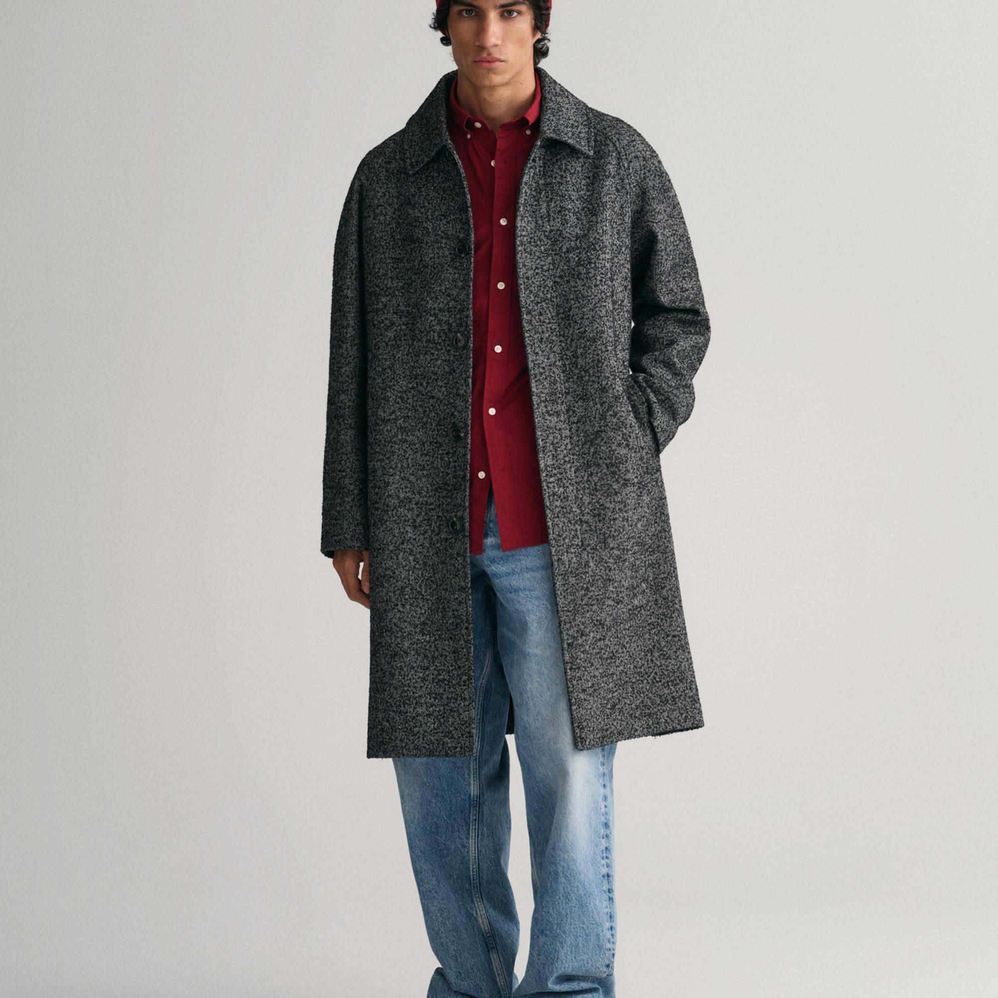 GANT Erkek Bordo Regular Fit Düğmeli Yaka Poplin Gömlek