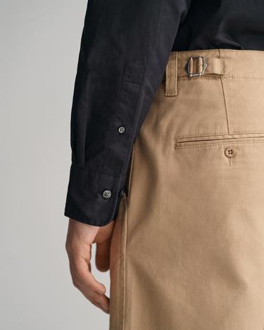  GANT Erkek Siyah Slim Fit Düğmeli Yaka Broadcloth Gömlek