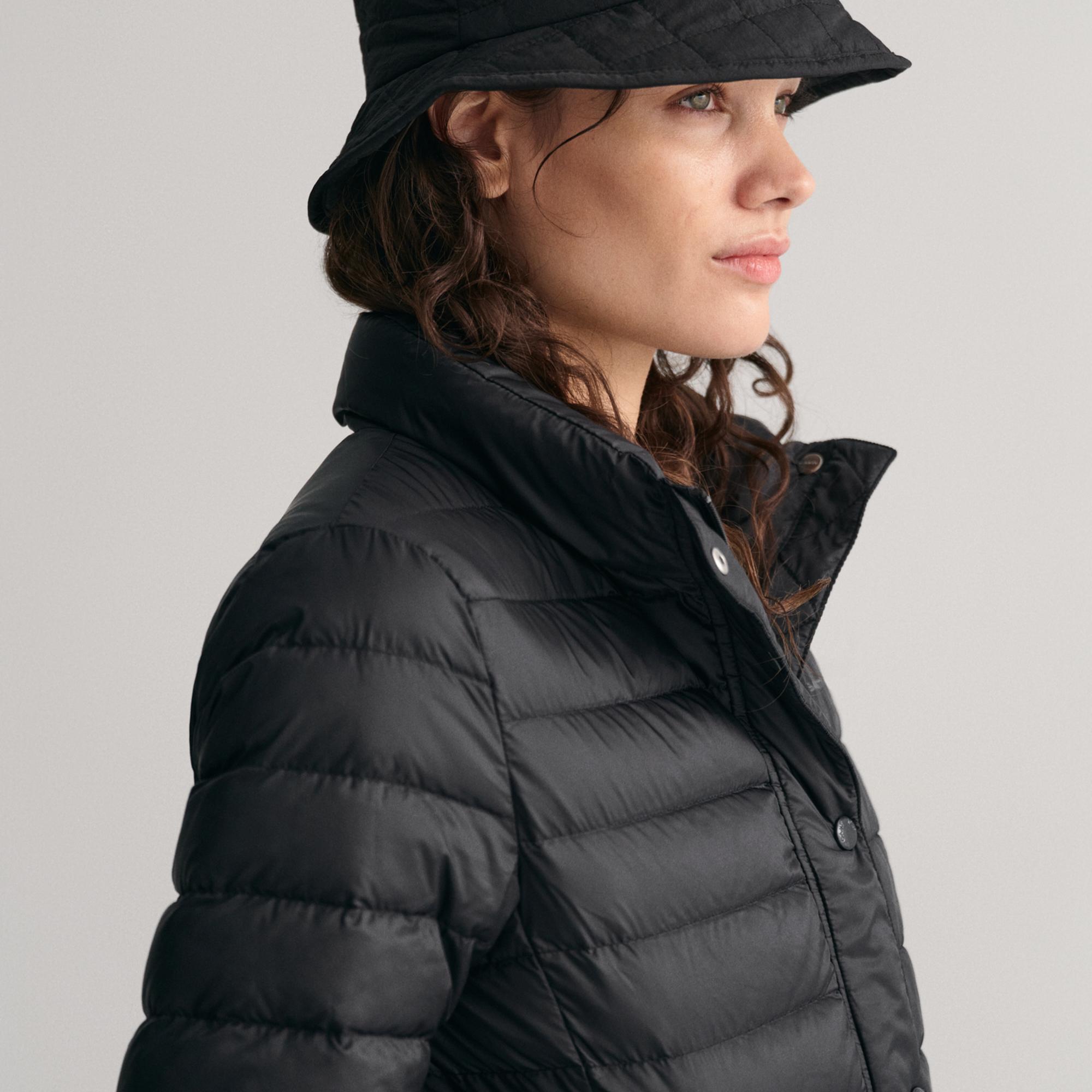 GANT Kadın Siyah Dik Yaka Kaz Tüyü Mont