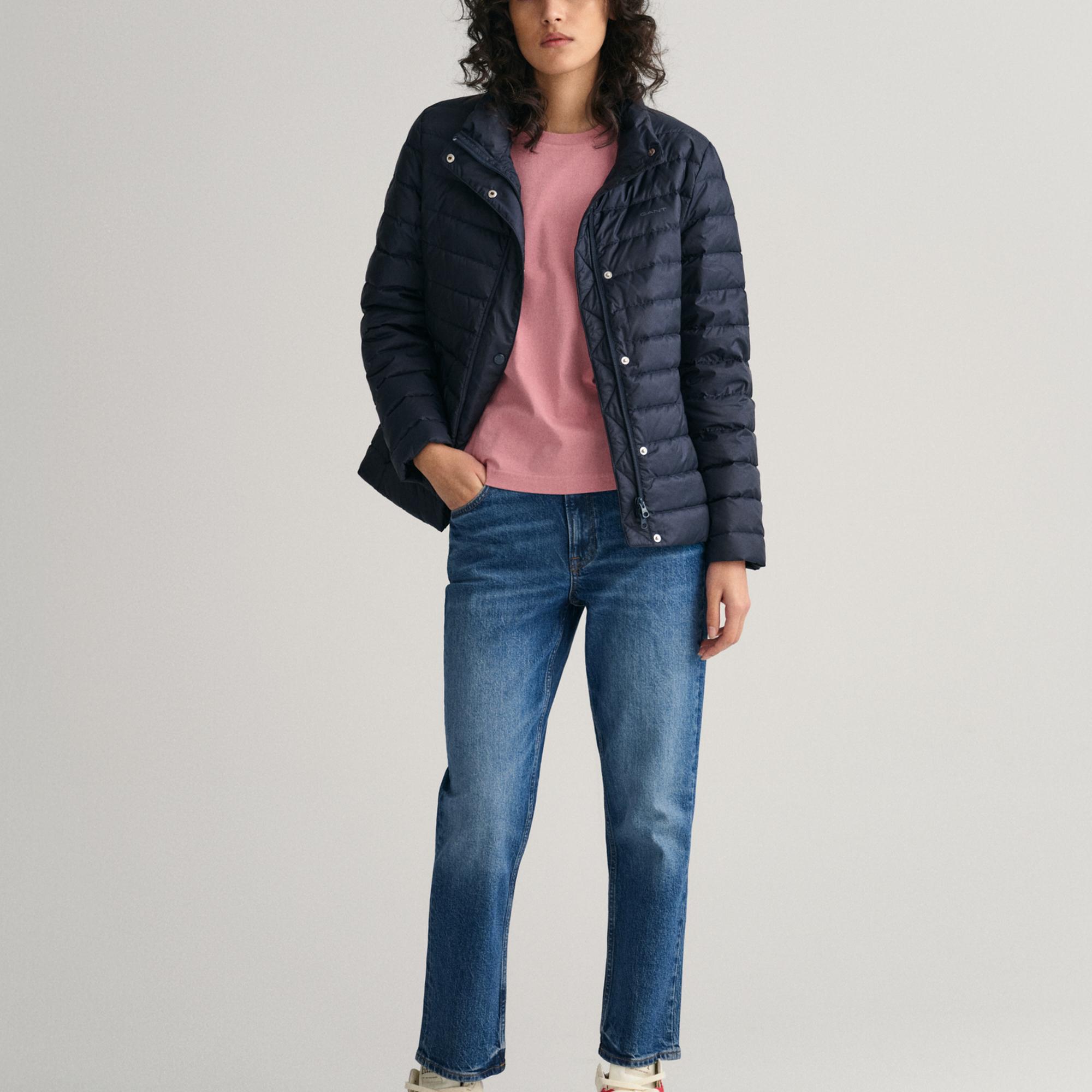 GANT Kadın Lacivert Dik Yaka Kaz Tüyü Mont