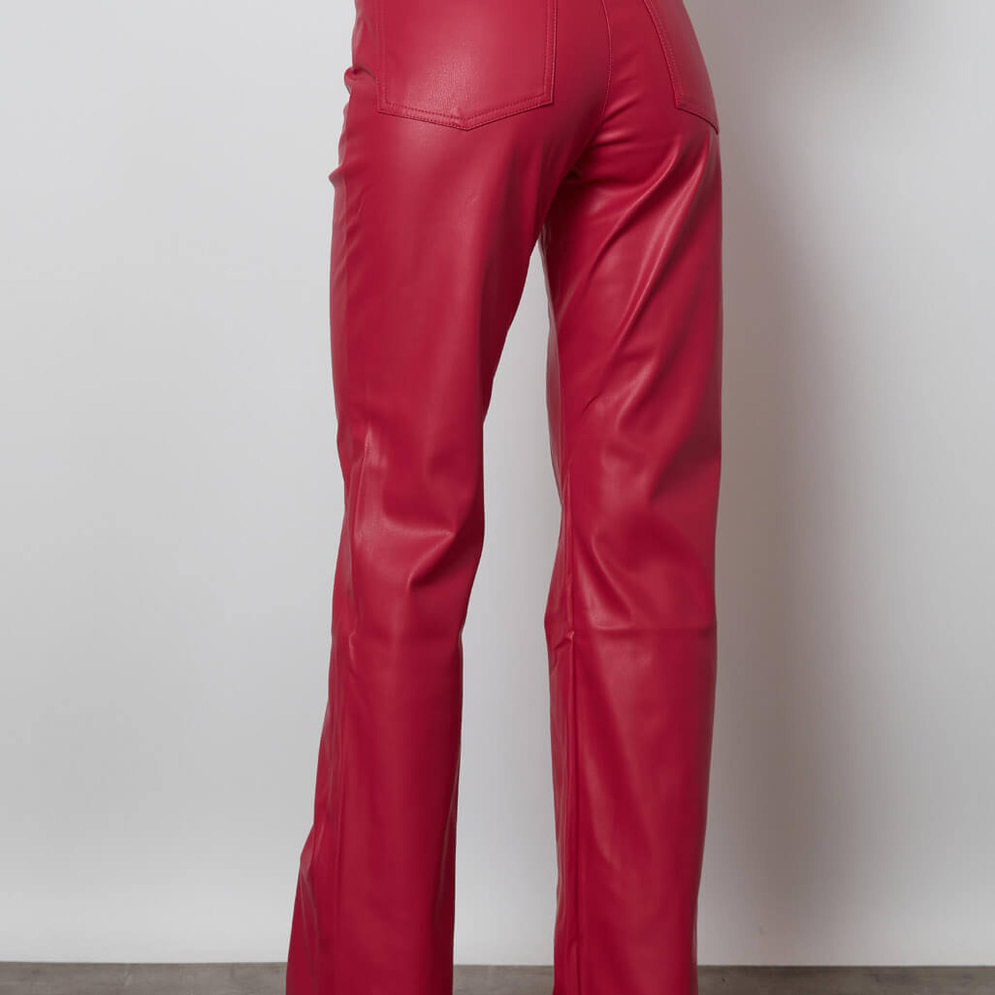 Straight Deri Pantolon