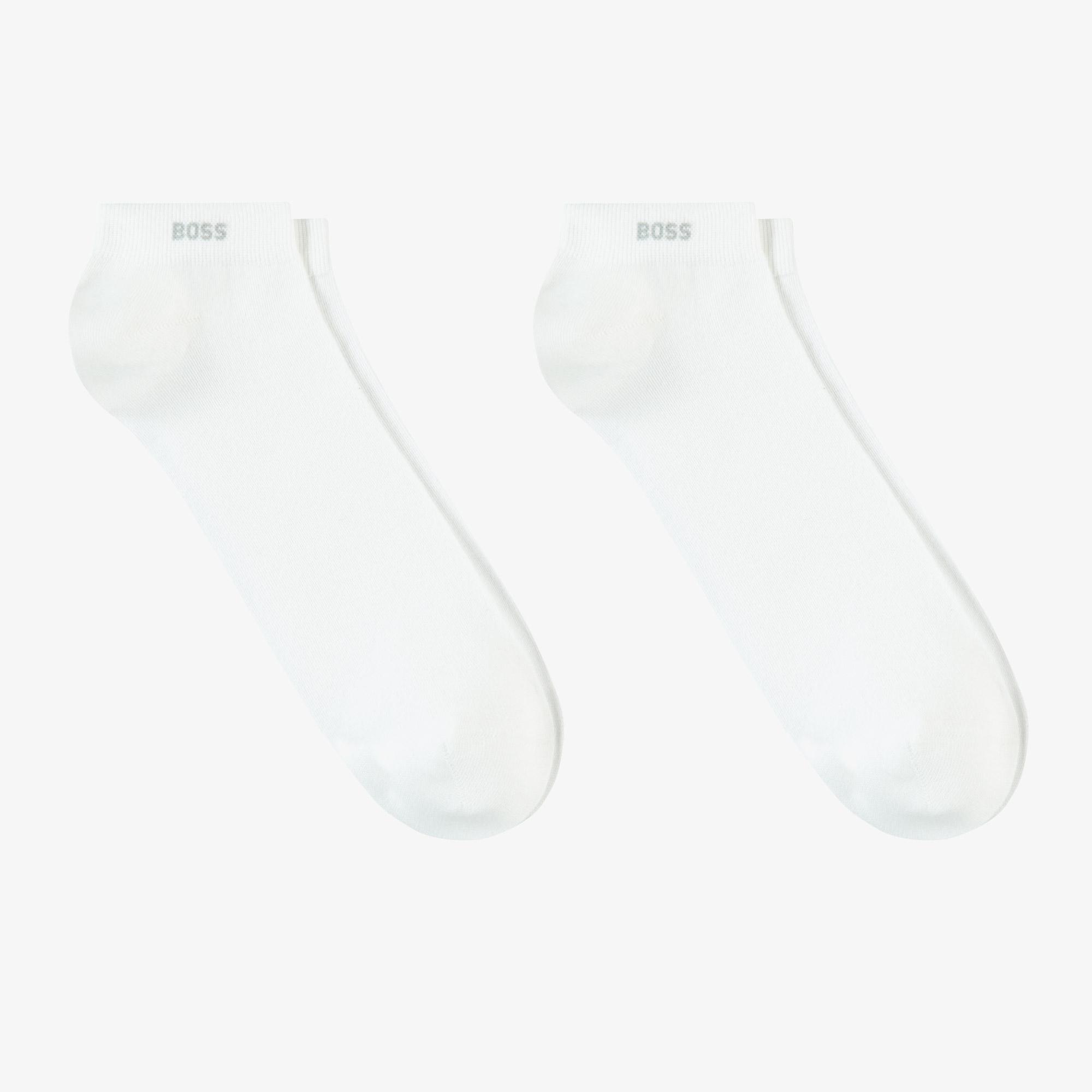 Boss 2'li Erkek Beyaz Çorap