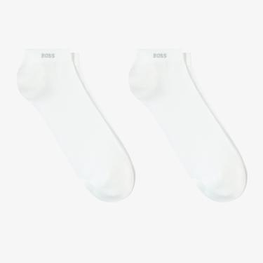  Boss 2'li Erkek Beyaz Çorap