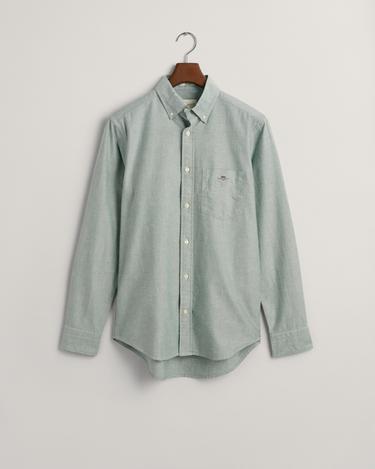  GANT Erkek Yeşil Regular Fit Düğmeli Yaka Oxford Gömlek