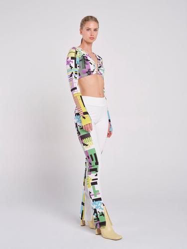  Rockupy Kadın Pearl Renkli Pantolon