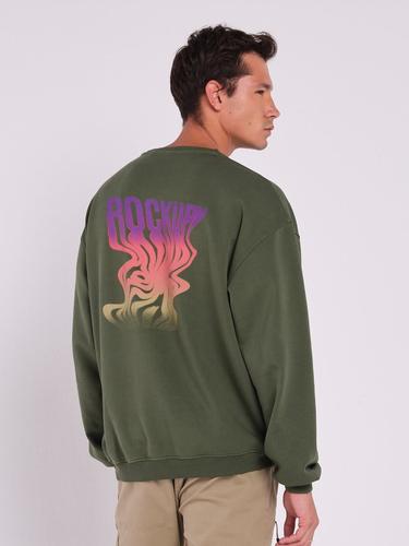  Rockupy Unisex Callista Haki Sweatshirt