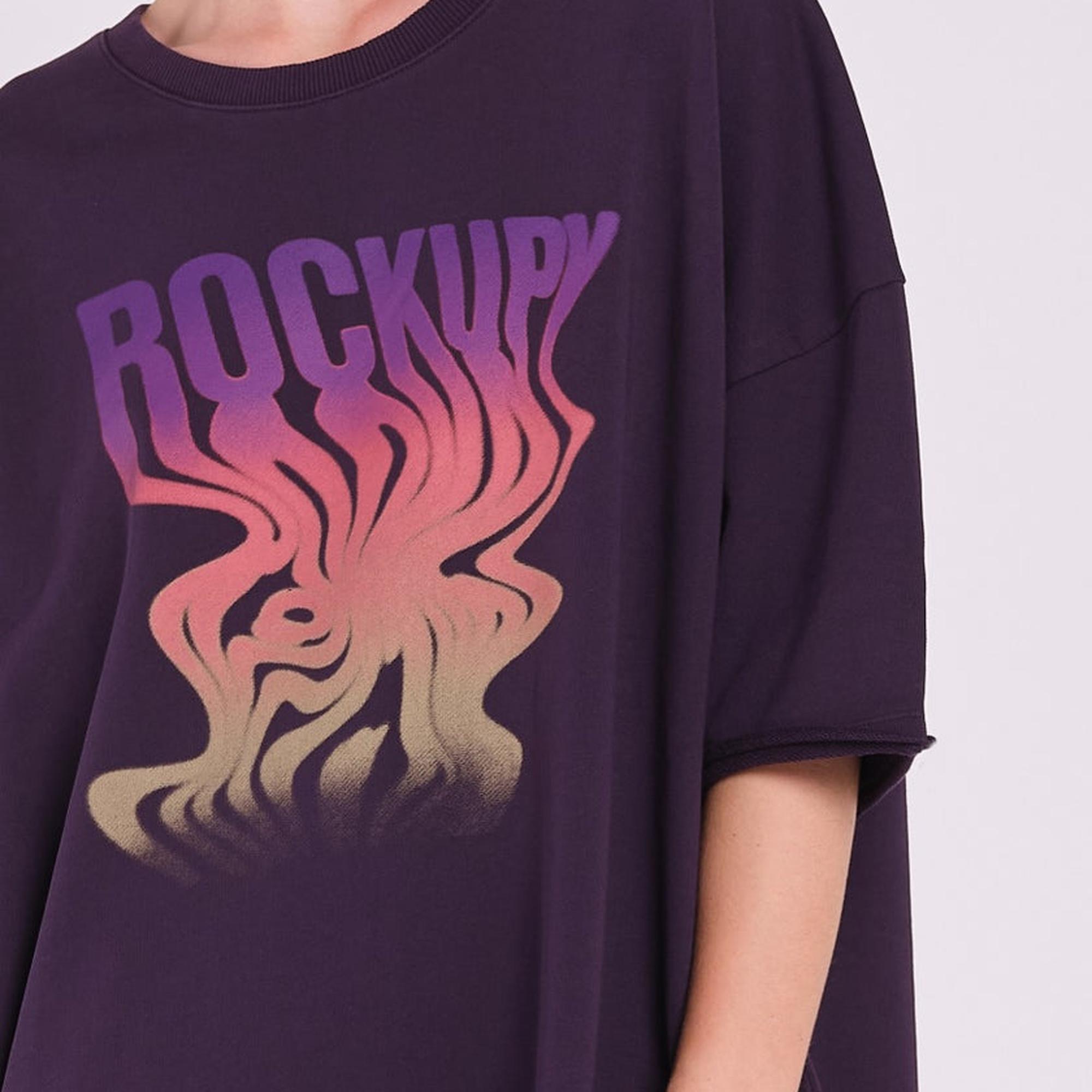 Rockupy Kadın Calla Mor Elbise