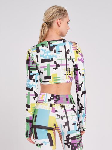  Rockupy Kadın Peja Renkli Crop Top