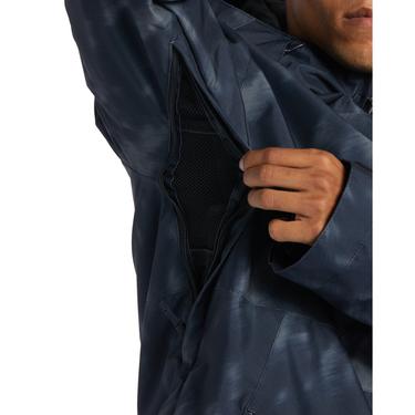  Dc Basis Print Erkek Siyah Snowboard Ceketi