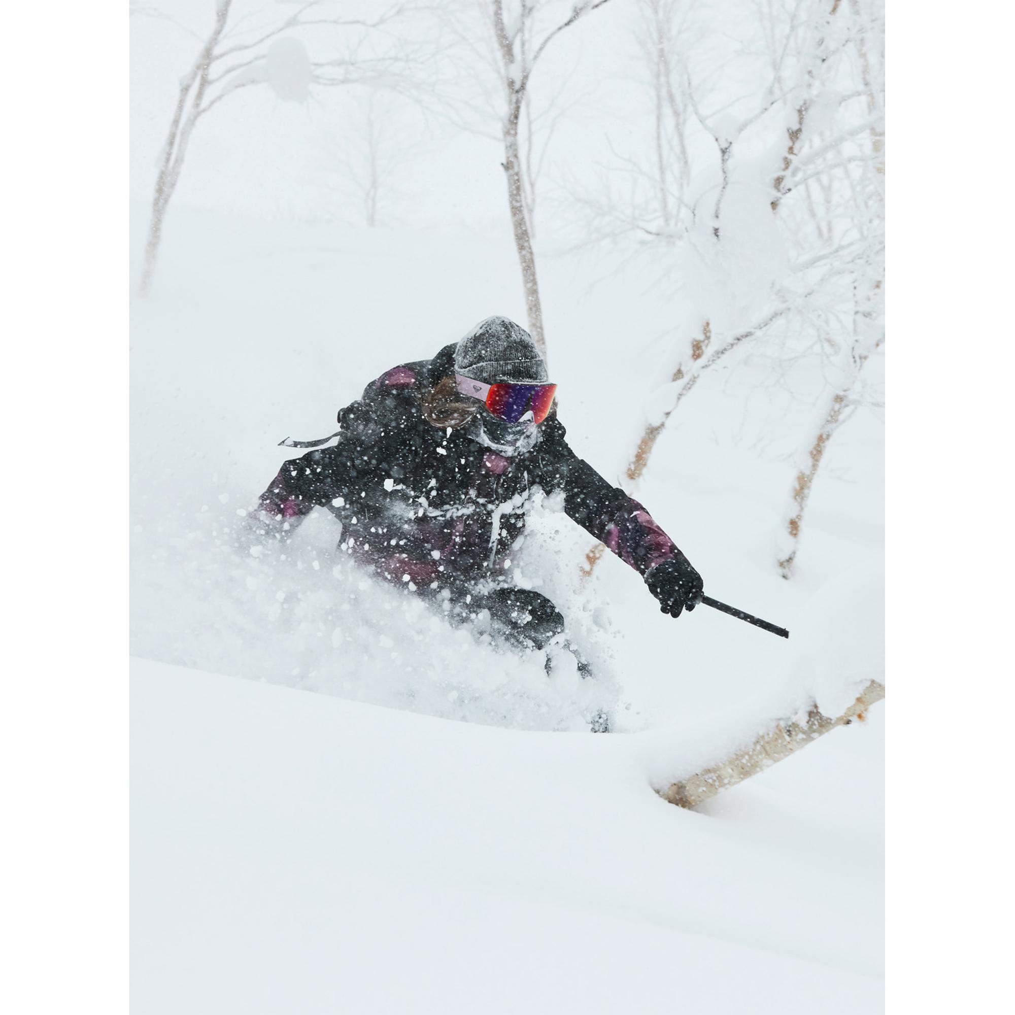 Roxy Gore-tex Glade Printed Kadın Siyah Snowboard Ceketi