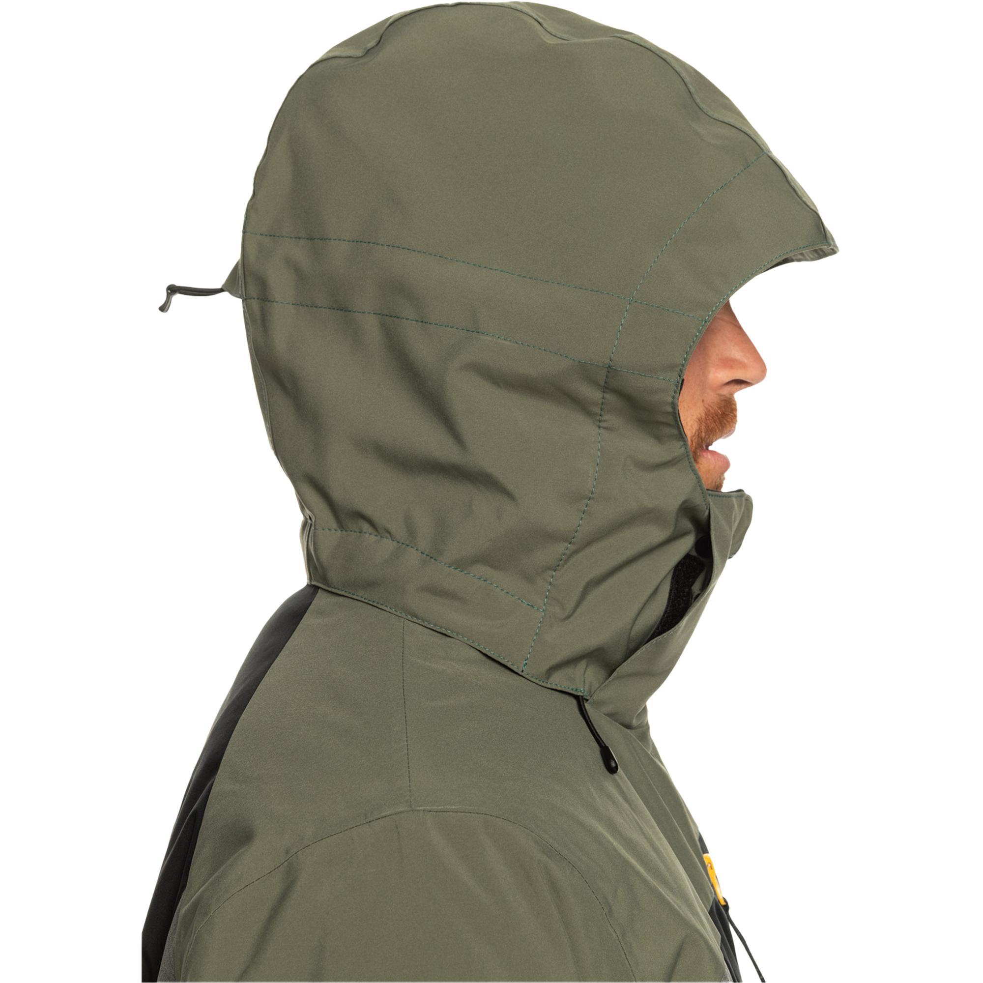 Quiksilver Mission Plus Erkek Siyah Snowboard Ceketi