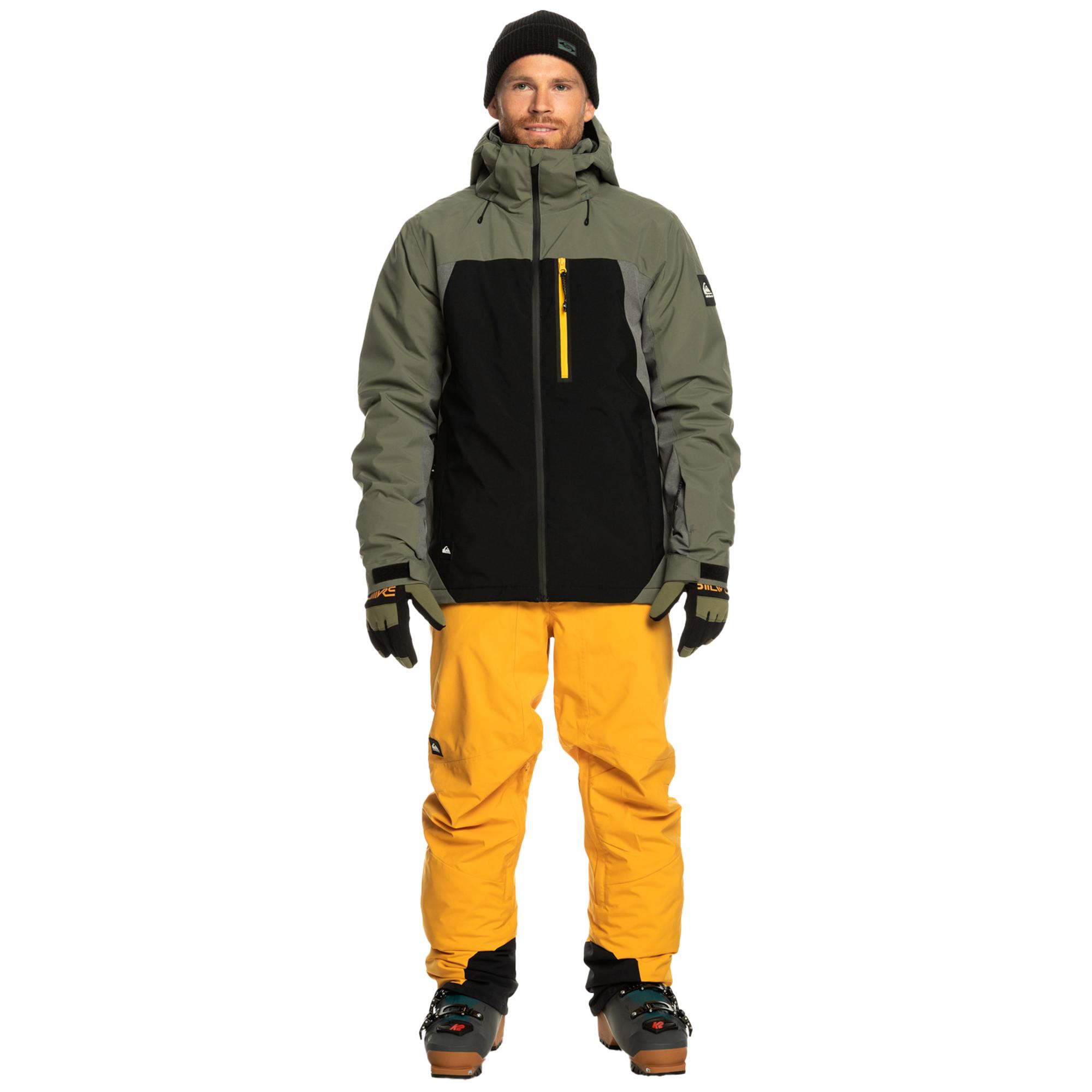 Quiksilver Mission Plus Erkek Siyah Snowboard Ceketi