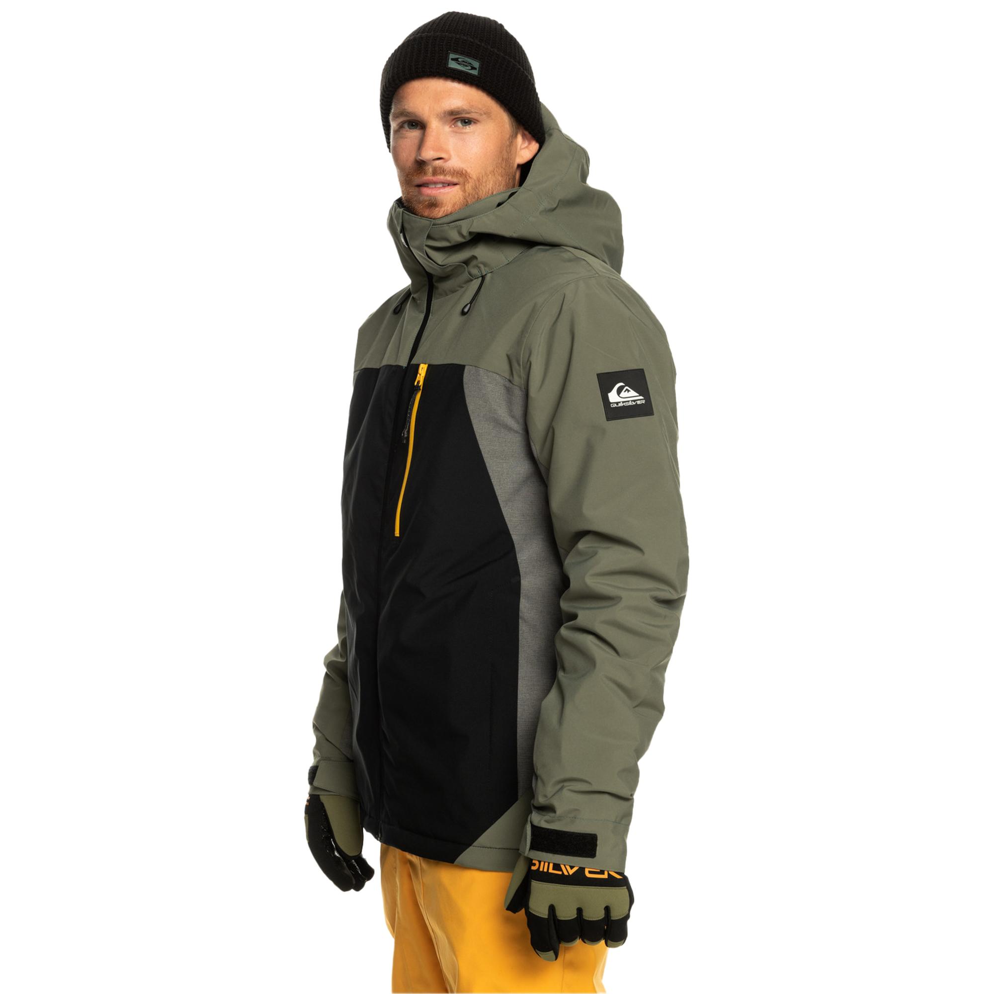 Quiksilver Mission Plus Erkek Siyah Snowboard Ceketi