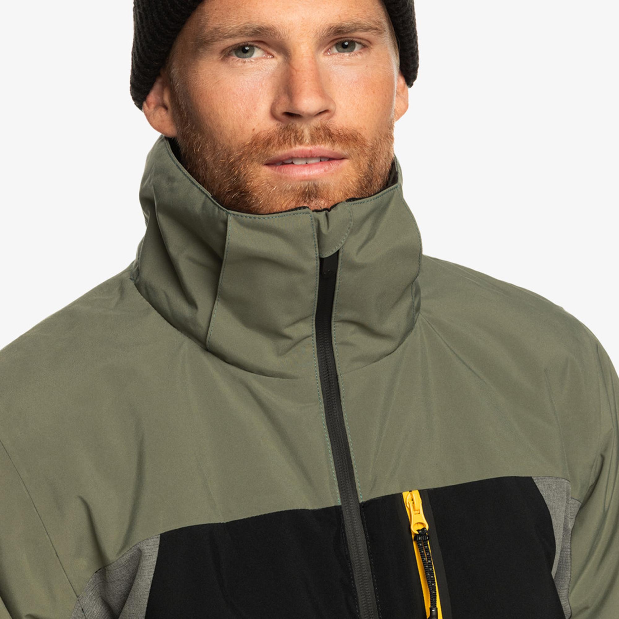 Quiksilver Mission Plus Erkek Siyah Snowboard Ceketi