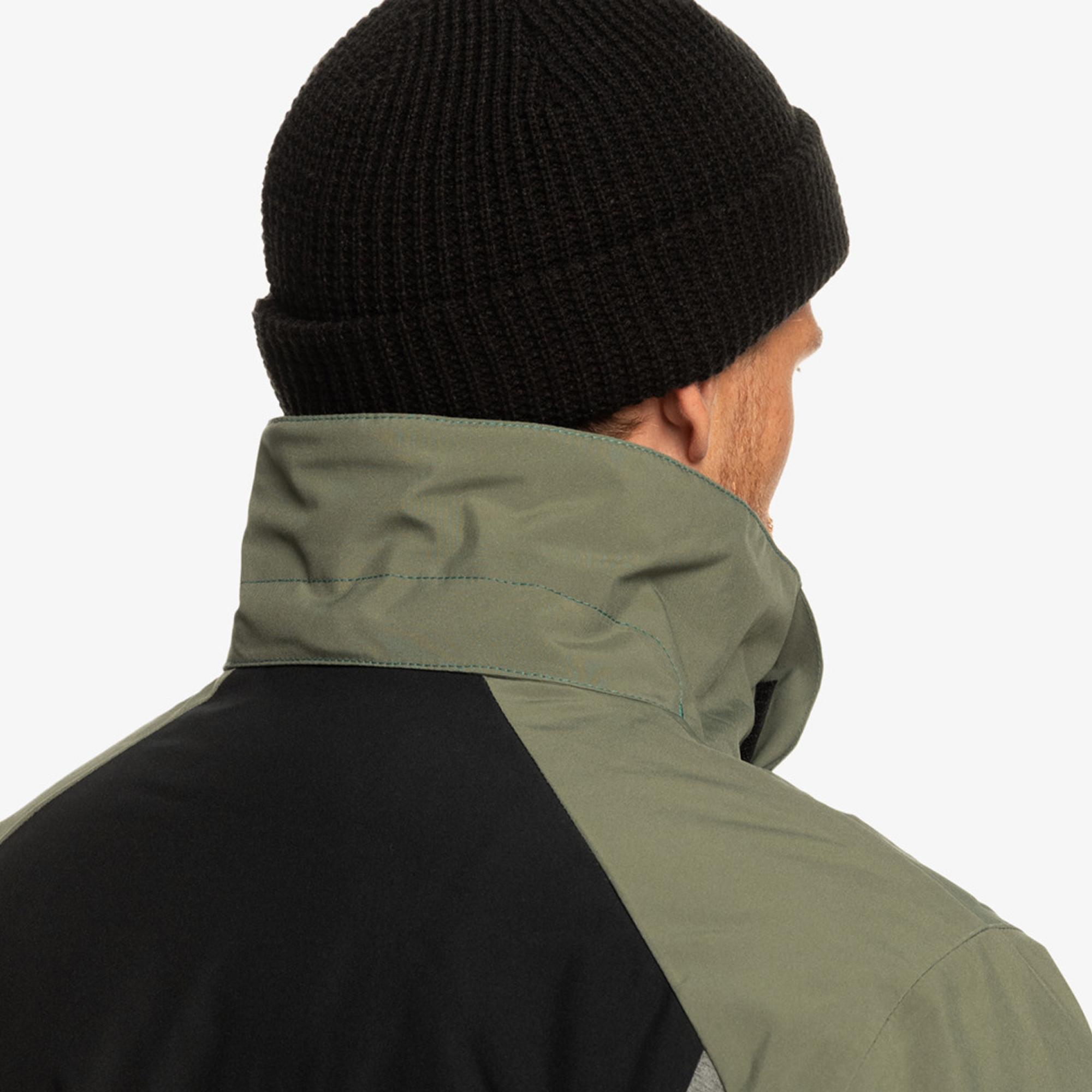 Quiksilver Mission Plus Erkek Siyah Snowboard Ceketi