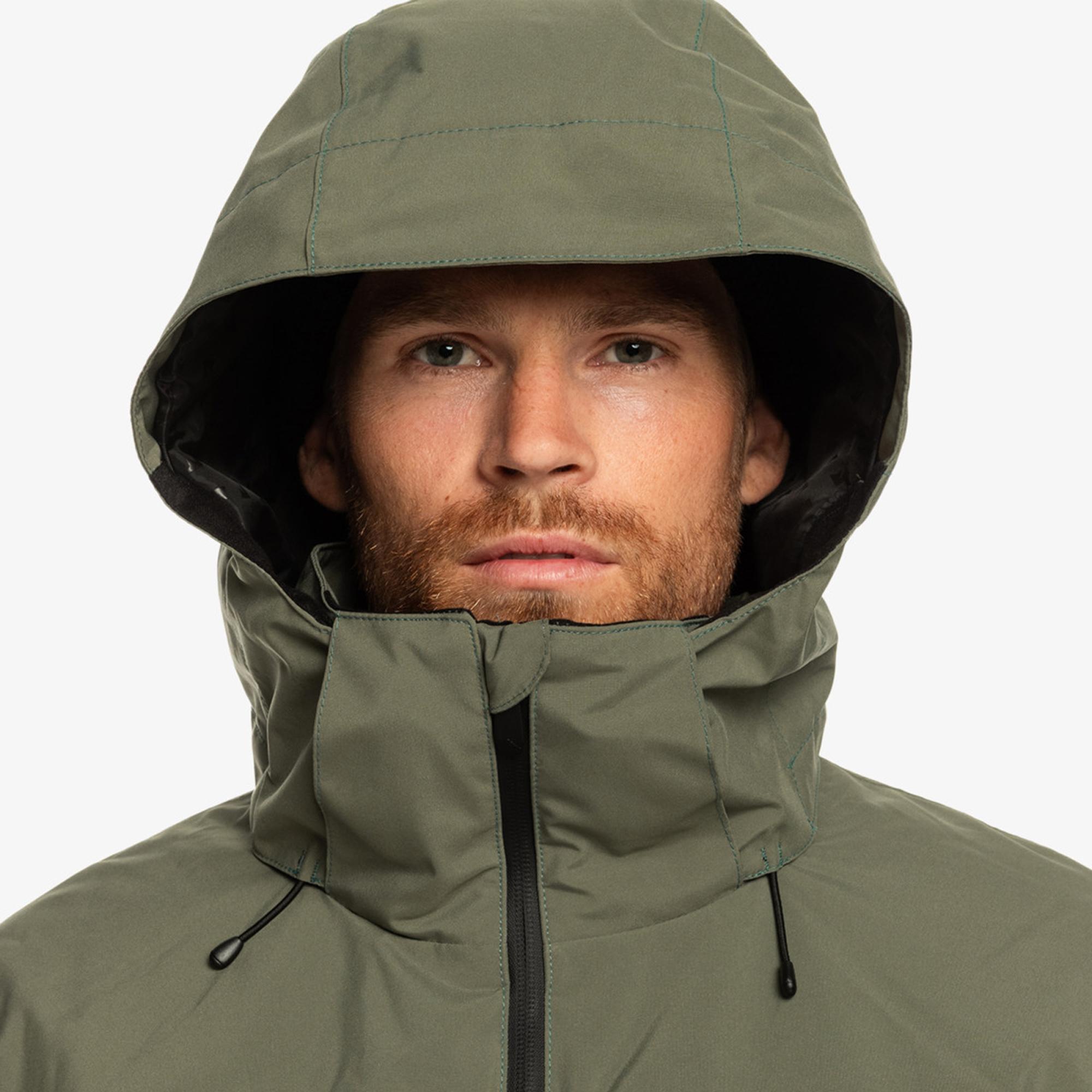 Quiksilver Mission Plus Erkek Siyah Snowboard Ceketi