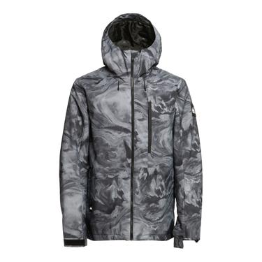  Quiksilver Mission Printed Erkek Gri Snowboard Ceketi