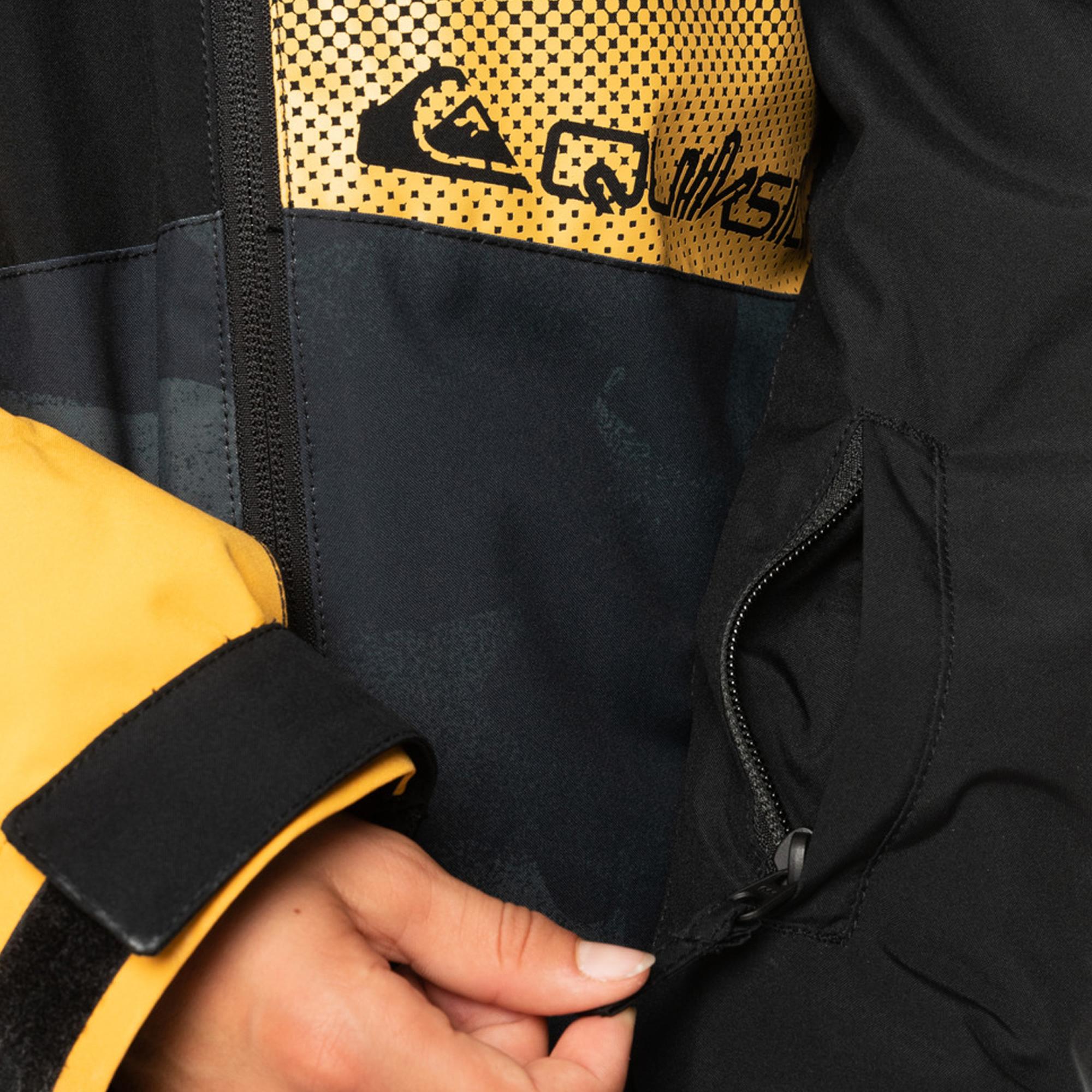 Quiksilver Silvertip Youth Erkek Çocuk Siyah Snowboard Ceketi