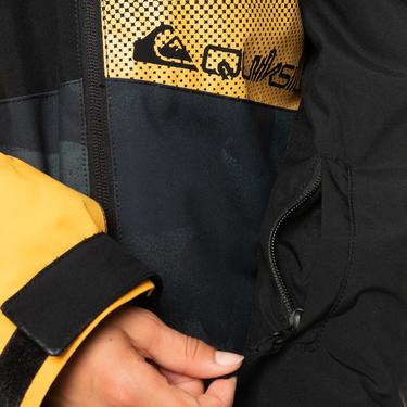  Quiksilver Silvertip Youth Erkek Çocuk Siyah Snowboard Ceketi